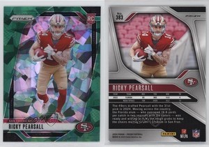 2024 Panini Prizm Rookies Green Ice Prizm Ricky Pearsall #383 Rookie RC