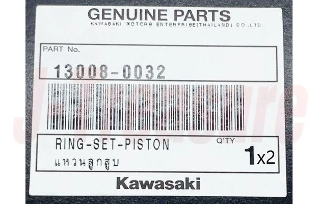 Juego de anillos de pistón originales Kawasaki Ninja 250R Ex250J 2008-2012 13008-0032 x2 juegos Foto 3 de 4