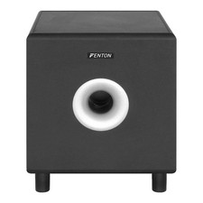 Subwoofer attivo nero 8 pollici alimentato Fenton SHFS08B 200 Watt Bass Box Home