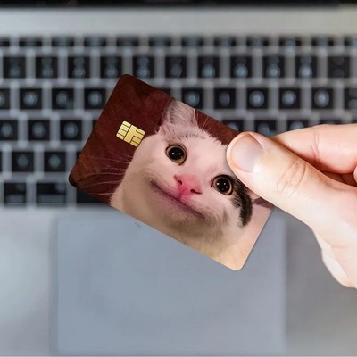 Credit card Skin | Beluga cat meme | Debit card skins Bank funny card sticker