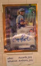 Ryan Rolison - 2025 Topps Chrome Rookie Auto - Gold Refractor 03/50 - Colorado