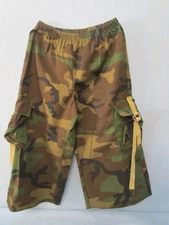CAMO CARGO CAPRI DANCE PANTS camouflage cotton CHILD XL 12-14 Curtain Call