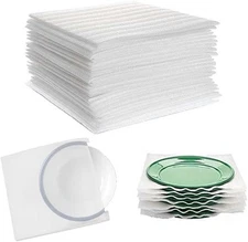 100 Pack 12 X 12 Inches Cushion Foam Pouches, Foam Wrap Pouches, Moving Cushioni