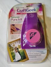 New! Purple Cows CraftGeek Summer Punch It Emboss Borders and Patterns