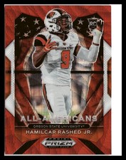 2021 Panini Prizm Draft Picks Collegiate #189 Hamilcar Rashed Jr. Ruby Wave