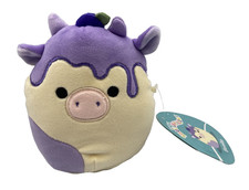 Squishmallows 5" Plush BENITO Blueberry Cheesecake Cow Purple Ice Cream w/Tags