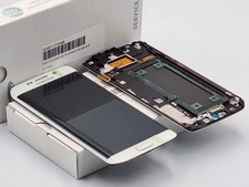 Genuine Samsung S6 Edge (SM-G925F) Complete LCD In White - GH97-17162B