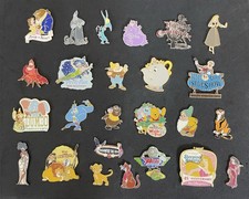 Authentic Disney Pin Trading Lot of 25 Assorted Attractions Characters Parks LEs
