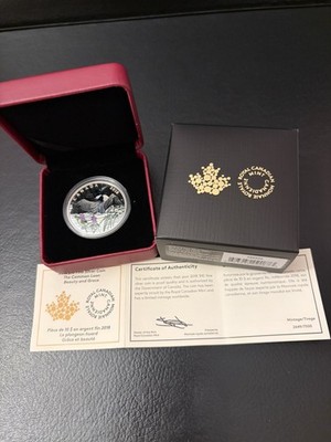 2018 Canada The Common Loon: Beauty and Grace $10 3/4 oz 9999 pure silver (RCM)