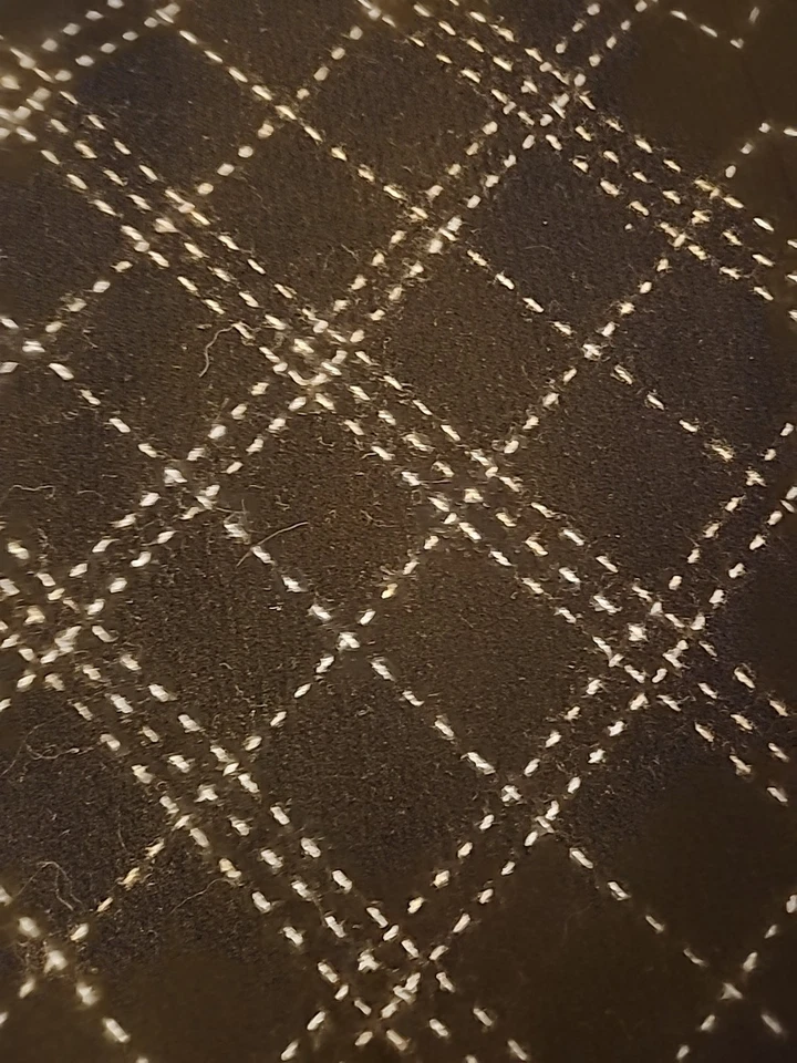 Dana BUCHMAN 10 码羊毛衬里黑白格子长裙 — 第 2/4 张图片