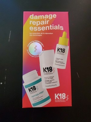 K18 Biomimetic Hairscience Mini Damage Repair Essentials Hair Set Peptide Oil 