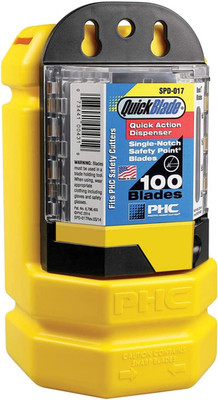 BB-6017KIT Blade Bank and Blade Dispenser Kit with Wall Mounting Bracket, Safe R