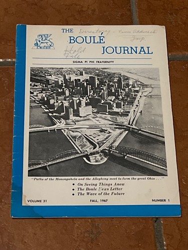 Sigma Pi Phi Boule Journal Fall 1967