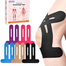 IEADEN Precut Kinesiology Tape for Knees, 20 Pcs, 5 Colors - Knee Support  Stab