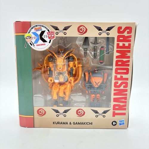 Transformers x Naruto Shippuden Kurama and Gamakichi Action Figure Set 2025