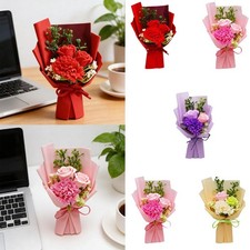 Soap Flower Bouquets Party Decor Floral Soap for Anniversary Christmas Her