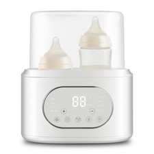 10-in-1 Fast Baby Bottle Warmer for Breastmilk  Formula, Double Bottle Capable