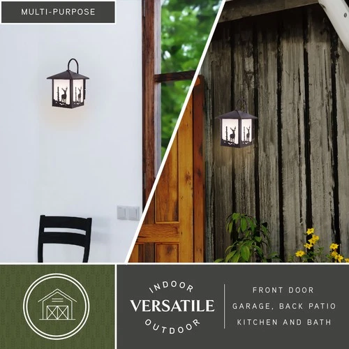 Vaxcel Lighting OW33583 Bronze Bryce 1-Light Outdoor Wall Sconce - 8 Inches Wide - Picture 10 of 12