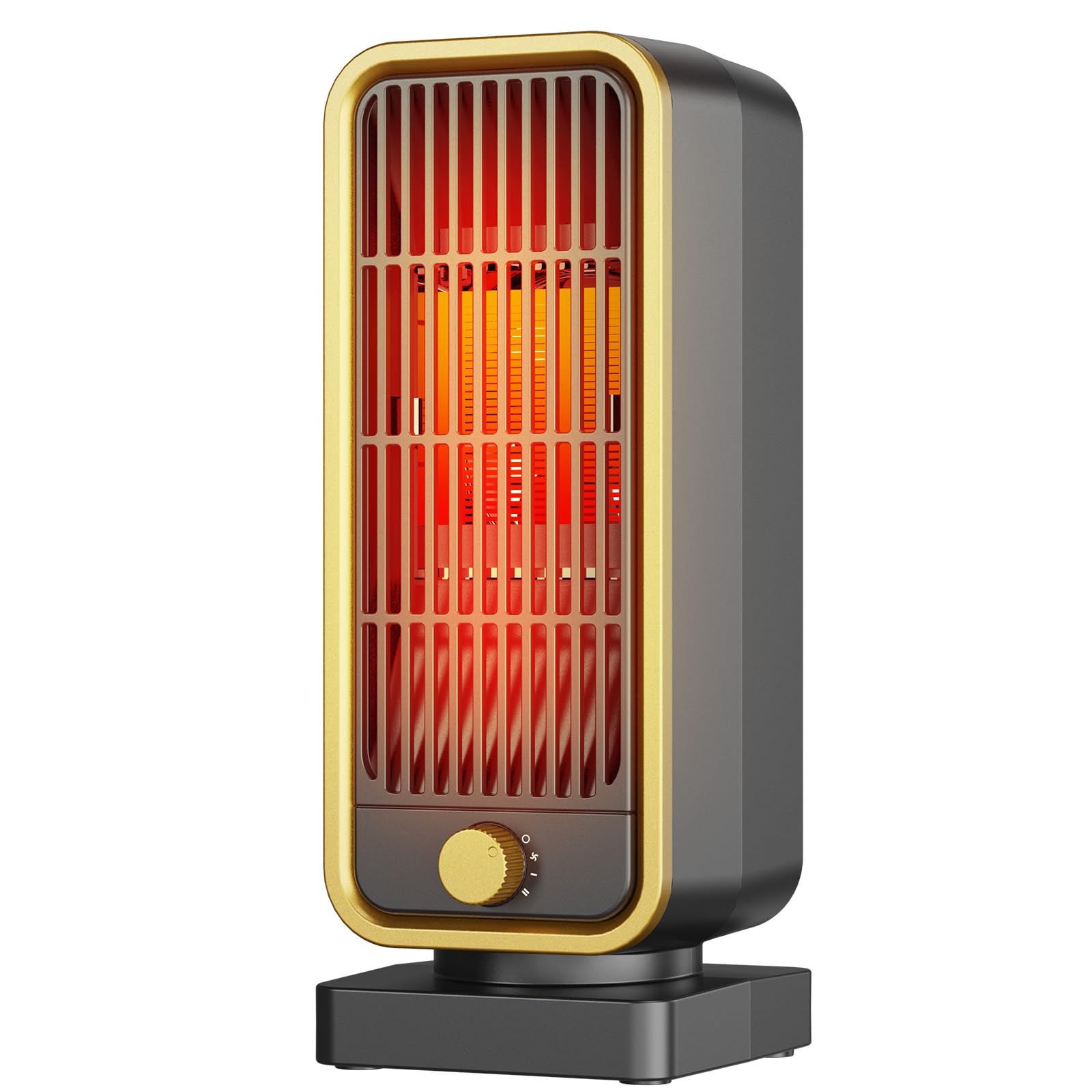 DDHTSAL Portable Mini Electric Heater - 900W Energy YND-500DS, Black