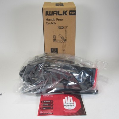 IWALK 2.0 Hands Free Knee Crutch Black Adjustable Leg Support Vibram Medical