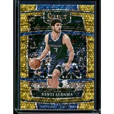 2021-22 Panini Select #64 Santi Aldama Gold Disco Prizms #/10