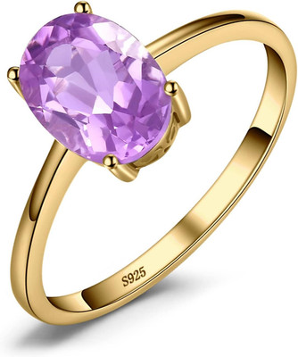JewelryPalace Echt Edelstein Granat Citrin Peridot Blautopas Amethyst Ringe Gold