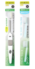 KISS YOU regular size medium ionic toothbrush 2 replacement Clear Japan