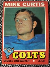 ===   1971 Topps #80 Mike Curtis Colts Buy 7 71 FB Cards request 10% off