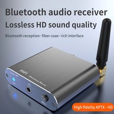 Bluetooth 5.2 Receiver HIFI Wireless Audio Adapter 3.5mm Jack Toslink Coaxial