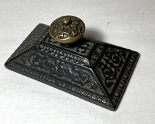 Antique Victorian Cast Iron Ornate Paper Weight