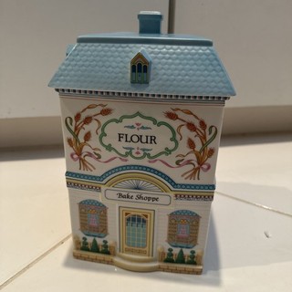 Barattolo vintage 1990 Lenox Spice Village farina forno shoppe fine porcellana