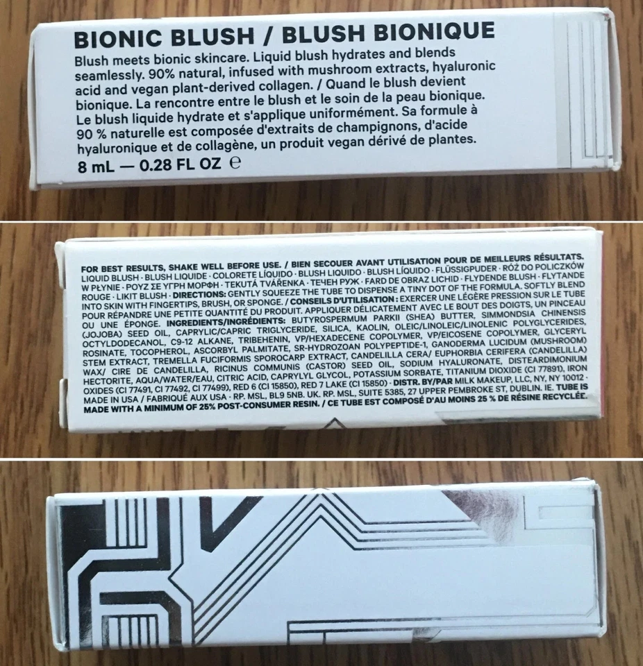 MILK MAKEUP Bionic Liquid Blush ~ INFINITY ~ Full Size (8ml / 0.28 fl oz) SEALED - Image 3 of 4