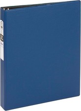 Avery Economy 3 Ring Binder, 1" Round Rings, 1 Blue Binder 03300