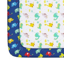 Pack and Play Sheets Boys, 2 Mini Crib playard sheet, Dinosaur elephant