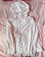 Columbia Women’s XL Extra Large White Rain Jacket Winbreaker