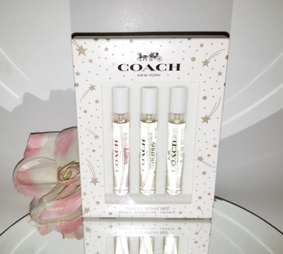 Coach Poppy Signature Legacy Eau De Parfum 3pc Travel Spray Gift