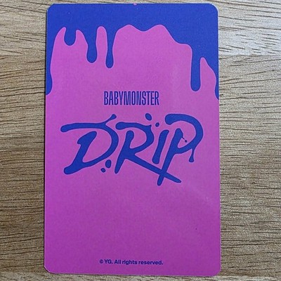 Asa Official Photocard Babymonster Drip Trading Card Genuine Kpop