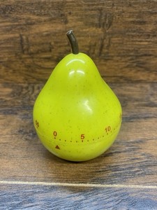 Retro Pear Shaped Kitchen Timer 60 Minute Mechanical Cooking Timer Green