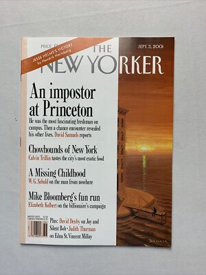 The New Yorker Magazine September 2001 - Guy Bourdin