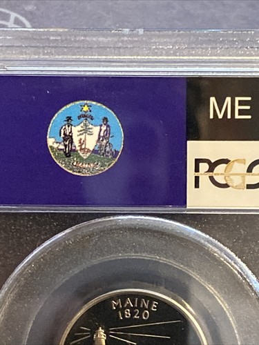 2003 S Maine Quarter Graded By PCGS PR69DCAM - Picture 4 of 5