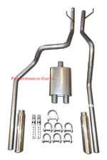 Mandrel Performance Dual Exhaust Big Max Turbo Muffler Fits 03-05 Dodge Ram Hemi