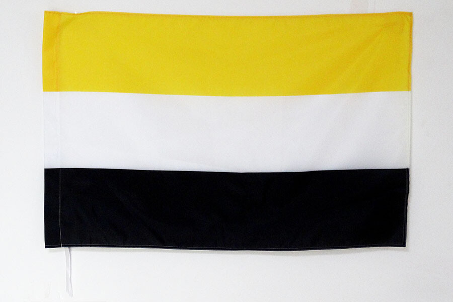 Drapeau Garifuna Caraïbes 150x90 pavillon tricolore horizontal pour mât extérieur