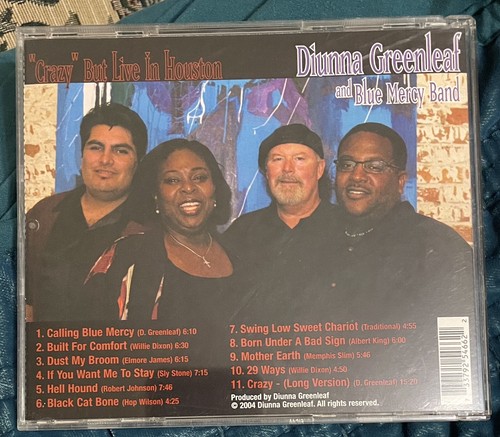 Diunna Greenleaf & Blue Mercy Band “Crazy But Live In Houston” (CD) Autographed - Picture 3 of 3