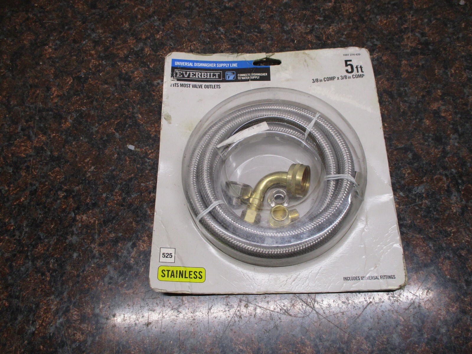 EVERBILT 1001 274 429 / 1001274429 Universal Dishwasher Supply Line 3/8