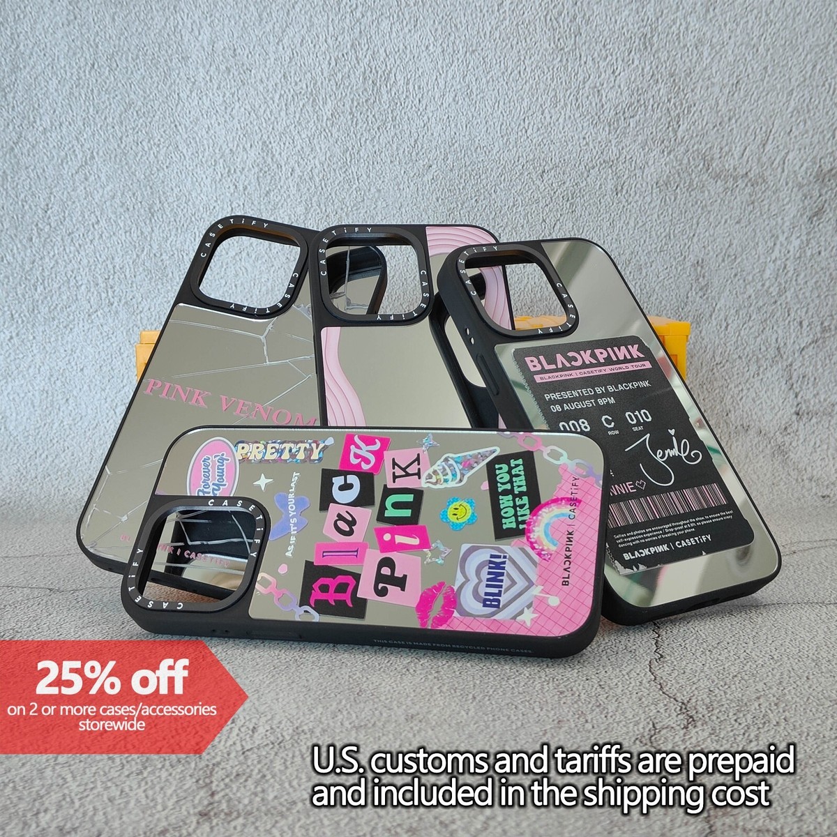 Blackpink Casetify Mirror Case for iPhone 13-17 optional MagSafe