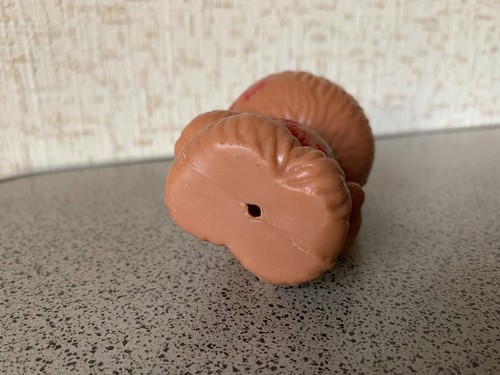 Vintage Soviet Blown Plastic Toy. Winnie the Pooh Bear with a Spoon. USSR - Picture 11 of 11