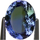 2.28 Ct A Natural D Block Tanzanite Light Violet Green Oval Cut — photo 4