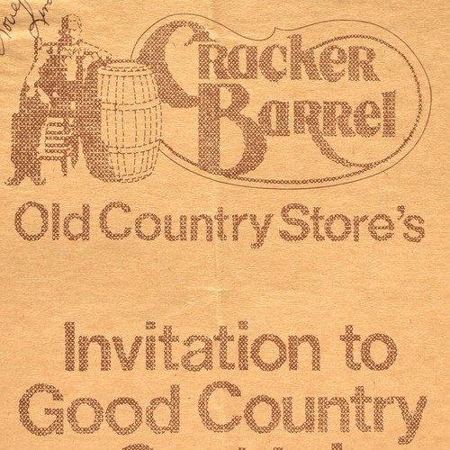 1985 Cracker Barrel Old Country Store Restaurant Menu Hartmann Lebanon