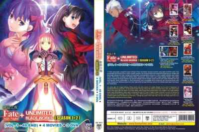 Fate Stay Night + Unlimited Blade Works Anime DVD Season 1 & 2 + 4