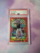 2021 Prizm Jared Oliva Red Wave #34 PSA 10 Gem Mint 46/99